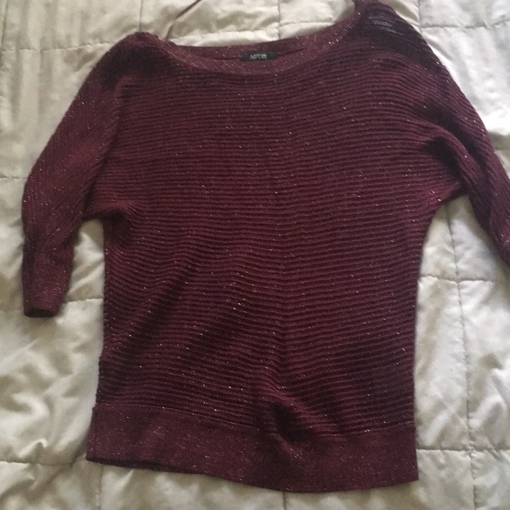 Short Sleeved Sparkle Sweater